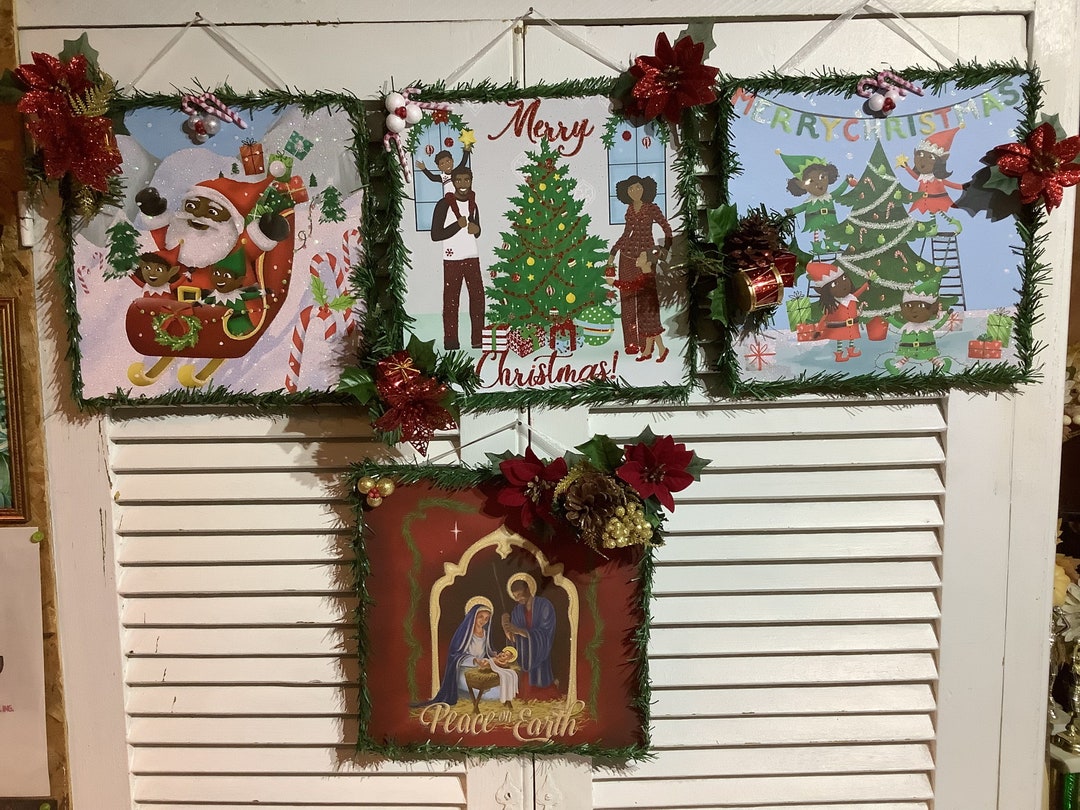 African American Christmas Decor Etsy African American Christmas Decor