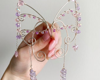 Pair of Pink and Purple Butterfly Fairy/Faerie Ear Cuff Elf Ears