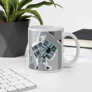 Abstrakte Tartan Illustration Keramik Tasse / 11oz oder 15oz / Geschenk