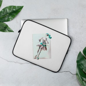 Abstract Fashion Illustration Laptop Sleeve 13 or 15 inch