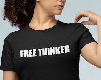 Free Thinker Shirt | Chris Webby First Amendment Tee, Freedom of Speech, Will Not Comply, Anti Censorship, Anti Joe Biden