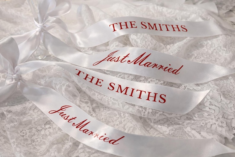 Personalized Ribbons for Brides / Bride & Grooms / Bridal Party ...