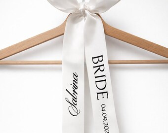 Personalized ribbons for brides / bride & grooms / bridal party / wedding seating cards / name tags / custom ribbon / wedding hanger ribbon