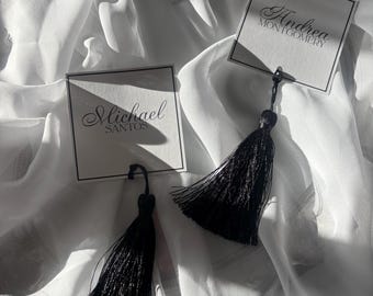 Wedding Seating Cards / placecards / escort cards / lace placecards / tassel placecards