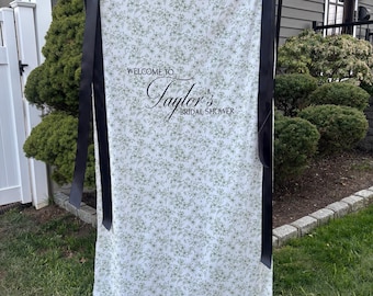 Custom welcome sign/ bar sign / linen / fabric / welcome sign / wedding signage