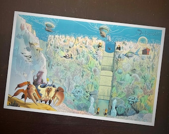Coral Wall of Octopolis - Poster