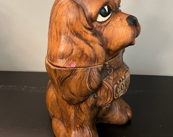 Vintage Treasure Craft Pottery Co. Brown Dog With Hat Cookie Vintage Treasure Craft Pottery Co. Brown Dog With Hat Cookie