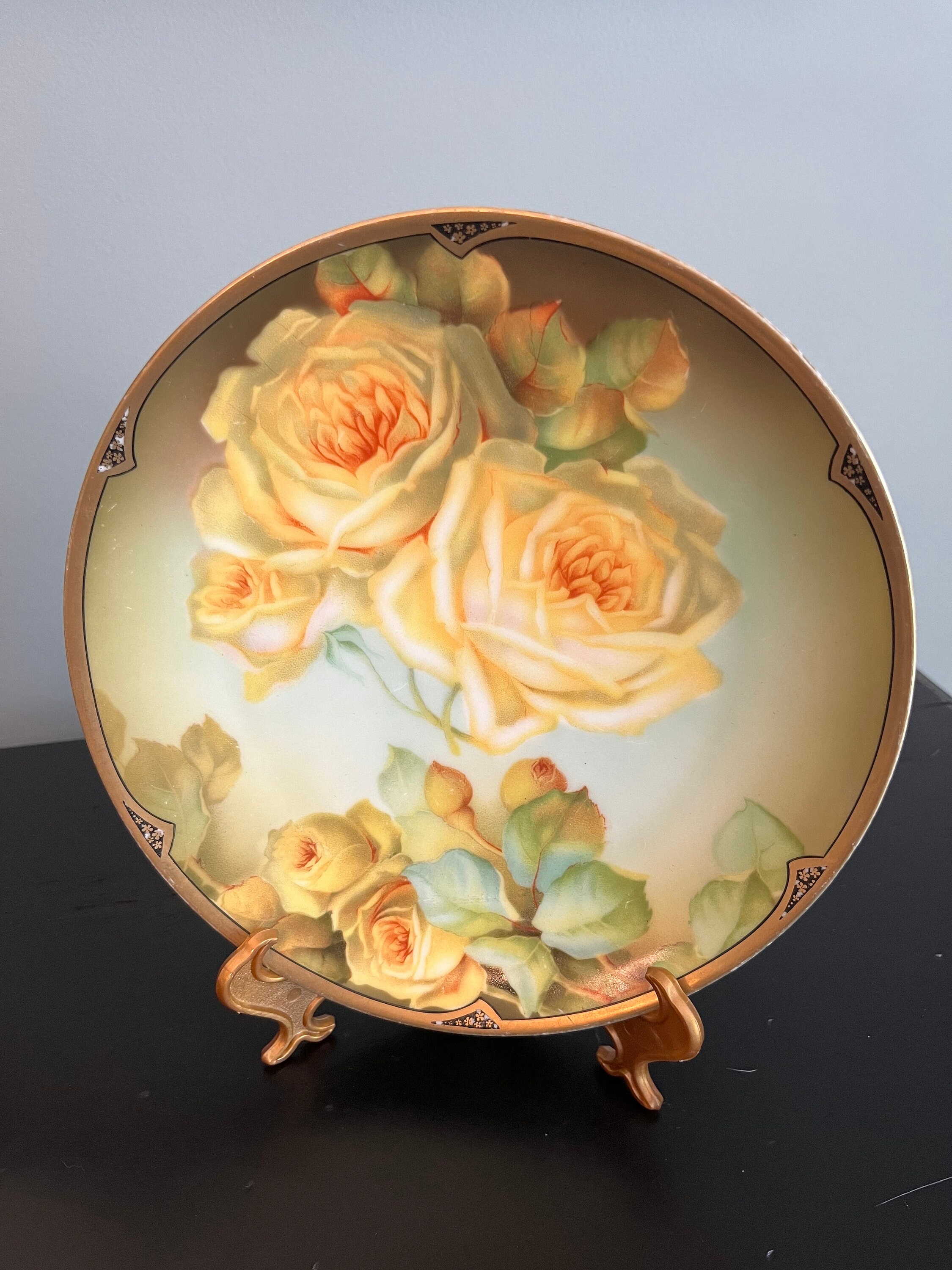 Set of 2 Antique Thomas Sevres Bavaria Plate 7 1/2 Inch Miramar