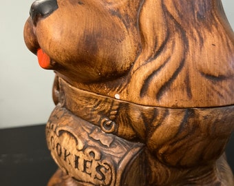 Vintage Treasure Craft Pottery Co. Brown Dog With Hat Cookie Vintage Treasure Craft Pottery Co. Brown Dog With Hat Cookie