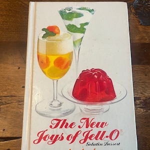 Vintage The New Joys of Jello Recipe Book Cookbook Promo Recipes 1975 3rd Edition Hardcover Booklet Gelatin Dessert
