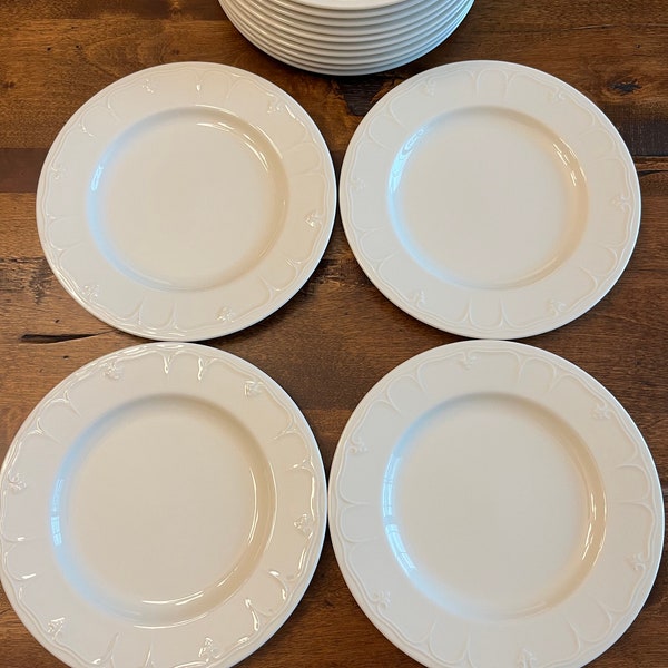 Set of 4 Lenox Casual Elegance Salad Plates - 8 inch diameter- Excellent!