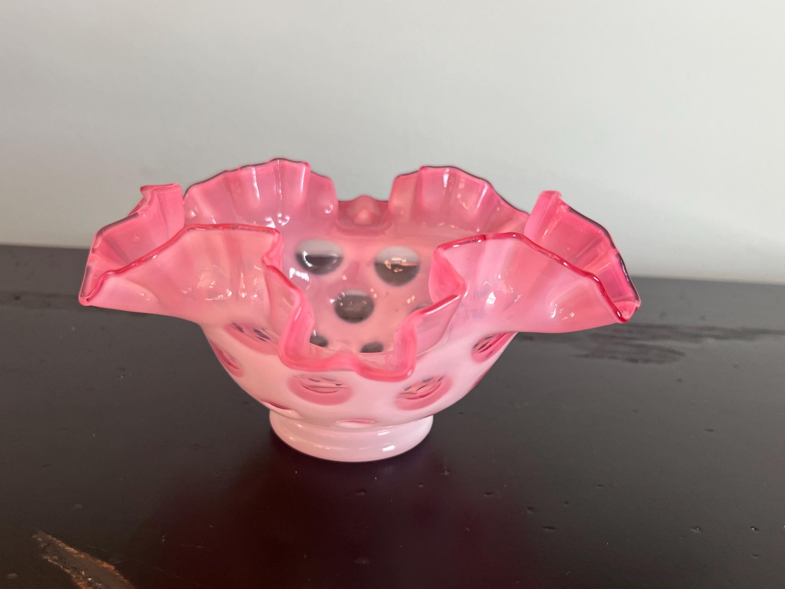 マイクラ 人気アイテム Fenton Etsy - Dot Coin Pink アンティーク雑貨