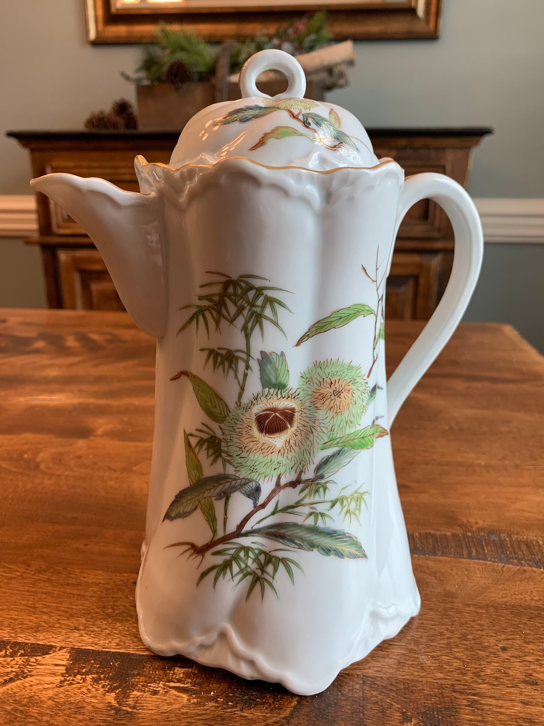 Stunning Vintage Japanese Porcelain Chocolate Pot / Pitcher - Etsy