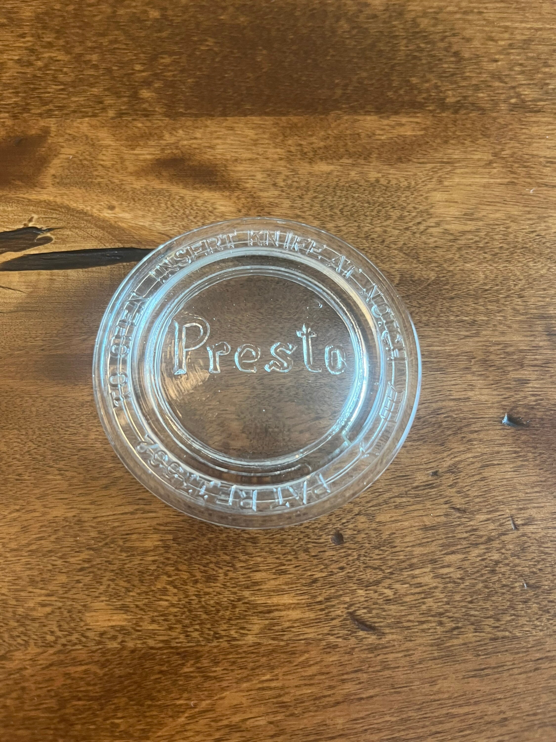 1 Vintage Presto Glass Canning Lid Insert Great Etsy