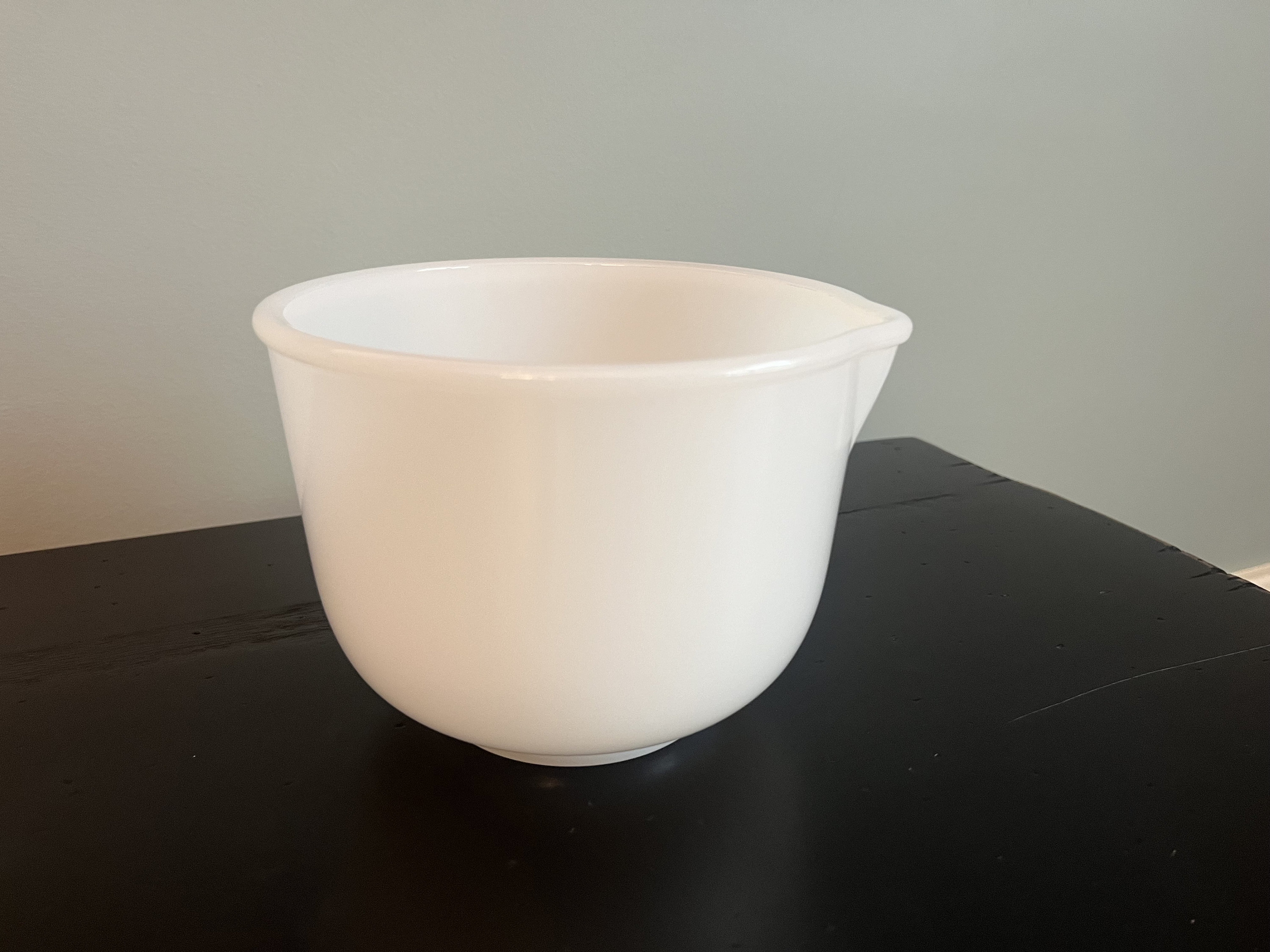 Glasbake Made for Sunbeam Milk Glass Mixing Bowl / Milk Glass