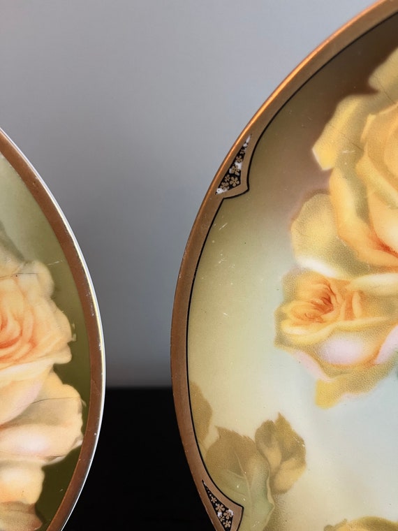 Set of 2 Antique Thomas Sevres Bavaria Plate 7 1/2 Inch Miramar