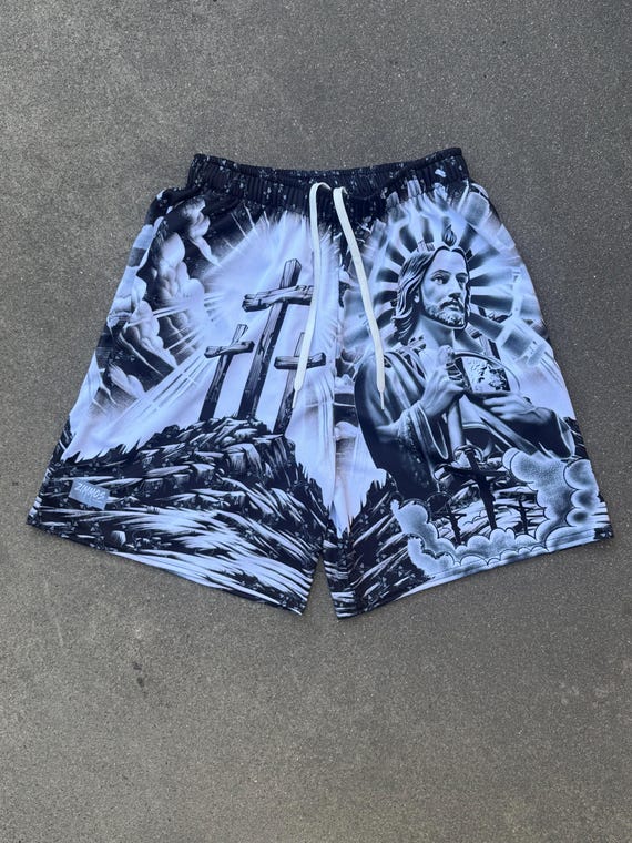 San Judas Tadeo Mesh Shorts - Etsy Israel