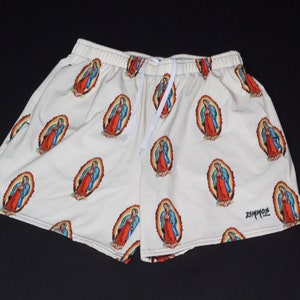 Short Guadalupe, Short Virgen de Guadalupe, Short Vierge Marie, Vêtements catholiques
