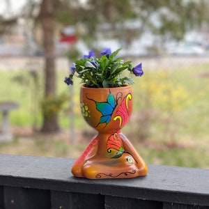 Flower Pot, Pot With Drainage, Butterfly Succulent Planter, Garden Planter