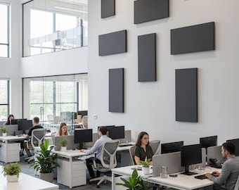 Acoustic Wall Panels (Pack of 4): 2'x4'x2", Easy Install, Formaldehyde-Free