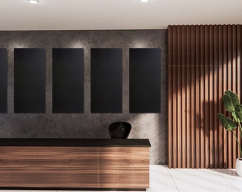 Black Acoustic Wall Panels (2x4 ft), Sound Dampening, 10-Pack