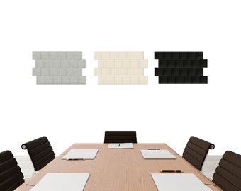 Acoustic Polyester 3D Wall Art Blocks, Sound Dampening, 6"x6", (24 Pieces)
