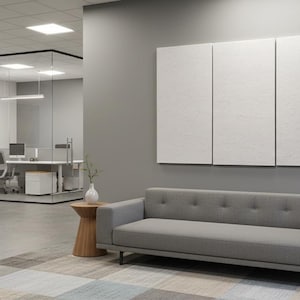 2' x 4' Light Beige Acoustic Wall Panels (10-Pack) Sound Absorption