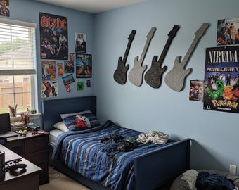 Guitar Silhouette Polyester Acoustic Panel