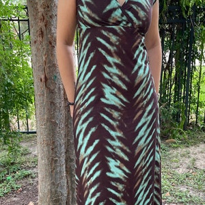 Soft Viscose Dress Women Bamboo Dress, Empire Waist Maxi Dress, Lightweight Resort Wear Lounge Dress, Birthday Gift Her Gift Mom Gift