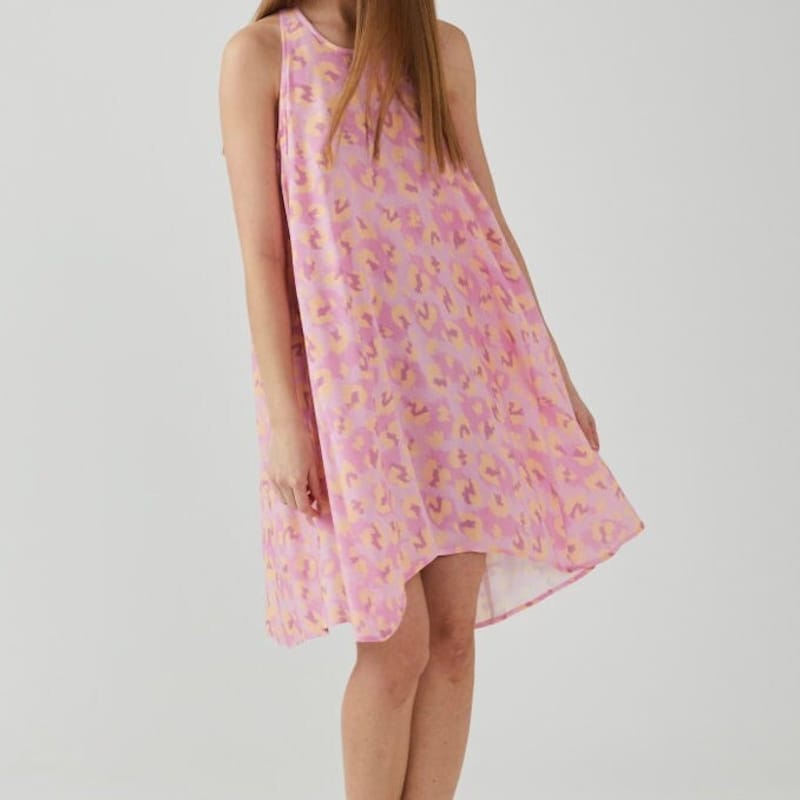 PINK LEOPARD FREYA DRESS