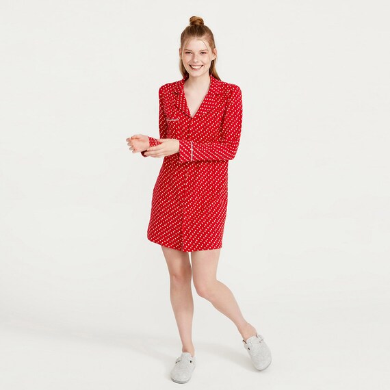 Soft Cotton Nightshirt Womencute Sexy 