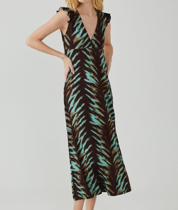 empire waist tank dress Forest Green Wrap Front Empire Waist Maxi Dress – PinkBlush main image 0