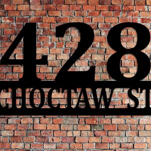 Metal House Number Sign, Address Number Sign, Metal Address Sign, Metal Address Numbers