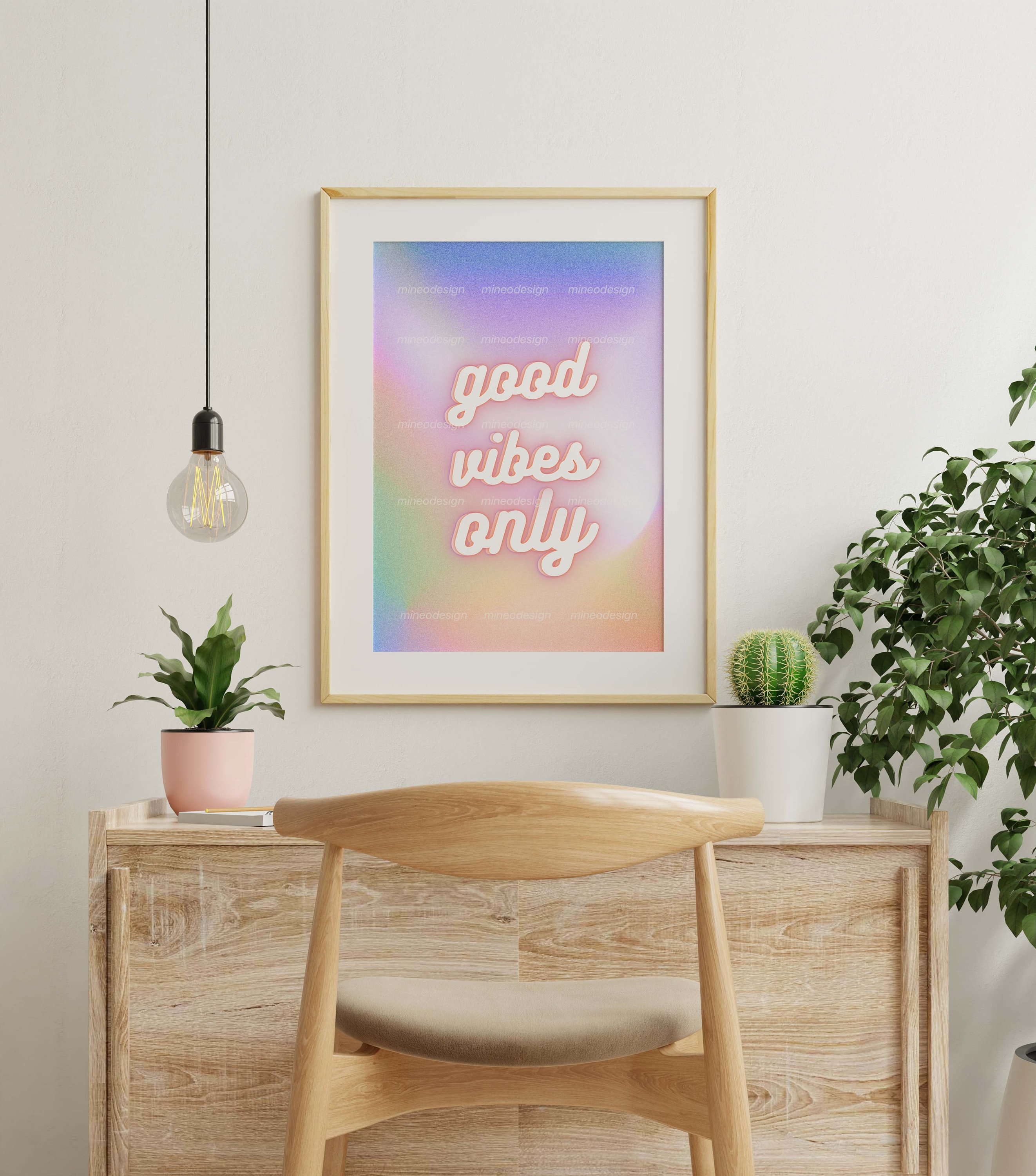 Affiche Colorée Good Vibes Only