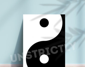 Colección Balance IMPRESIÓN DIGITAL Ying Yang Arte Contemporáneo