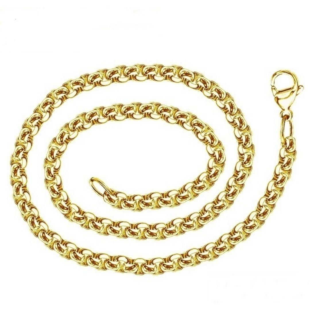 18k Gold Plated Stainless Steel Round Box Chain Bracelet Etsy