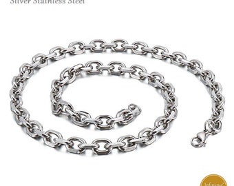 Stainless Steel Rolo Chain, Jewelry Making Chain, Bulk Chain, Stainless  Chain, 7mm Round Open Links, Lot Size 2 to 10 Feet, 1945 
