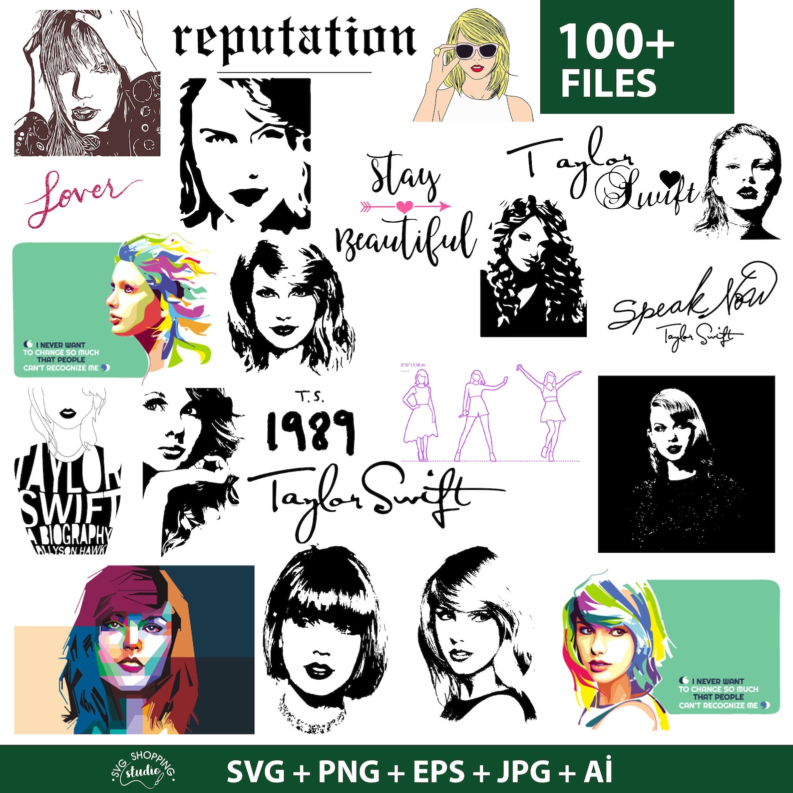 Taylor Swift Stencil