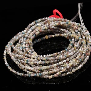 Multi Color ROUGH DIAMOND Bead 2 - 3 mm AAA+ Natural Raw Diamond Uncut Beads Handmade Multi Diamond Personalized Birthday Gift