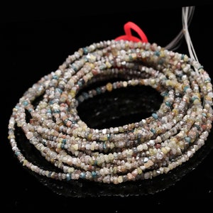 Multi Color ROUGH DIAMOND Bead 2 - 3 mm AAA+ Natural Raw Diamond Uncut Beads Handmade Multi Diamond Personalized Christmas Gift