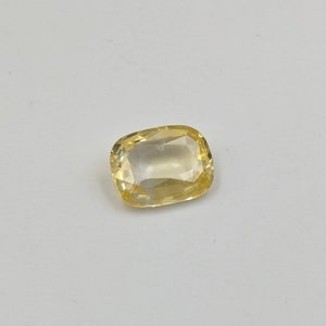 AAA+ GJEPC Certified Yellow Sapphire Gemstone Beads Faceted Beads Yellow Sapphire 9 x 11 mm Loose Sapphire Stone Beads Birthday Gift for Her
