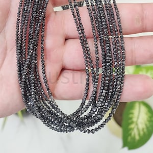 Black Diamond Bead 100% Natural Diamond Bead for Jewelry Making Black Diamond Bead For Jewelry Making Personalized Birthday Gift Jewelry