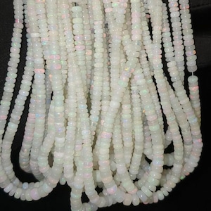 AAA+ Ethiopian Welo Fire Opal Beads: 3-5mm Rondelle 3 Strands