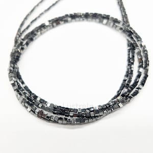 Black Diamond Cube Bead 100% natuurlijke 2 mm sprankelende zwarte diamanten kraal Facet Box bulkkralen voor het maken van handgemaakte sieraden Cadeau voor haar