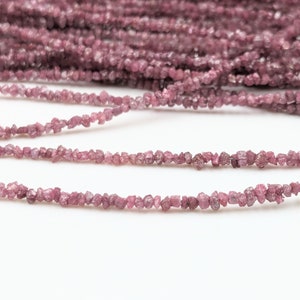 Pink Diamond Bead 2 - 2.5 mm Raw Rough Diamond Uncut Beads 100% Natural Pink Diamond Nuggets Birthday Gift For Her Personalized Jewelry