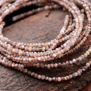 AAA+ Champagne Rough Diamond Beads: Red Brown Uncut Nuggets, 16 Inch