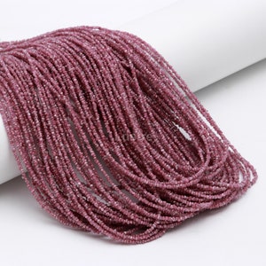 PINK Raw Rough Diamond Bead Strands 3 mm Excellent Pink Uncut Diamond Bead 16 inch handmade beads for jewelry making Birthday Gift for her