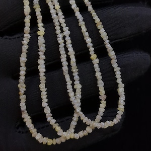 Yellow Raw rough Diamond Beads 100% Natural Yellow Uncut Diamond Beads Nuggets 2 - 3 mm Rough Diamond Beads For Jewelry Making