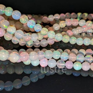 AAA + Welo Äthiopische Opal Perlen: 100% natürlicher runder Feueropal, 40 cm