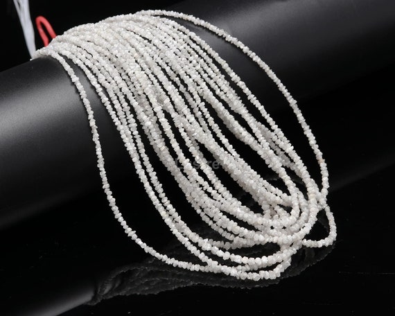 Natural White Diamond Uncut Beads: Raw Diamond Jewelry (2-3 mm)